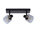 Luxurious classic 2xE14 black ceiling lamp