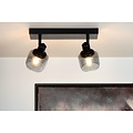 Luxurious classic 2xE14 black ceiling lamp