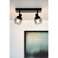Luxurious classic 2xE14 black ceiling lamp