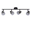 Luxurious classic black ceiling lamp 4xE14