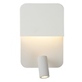 Multifunctional white wall lamp 10W with USB charging point
