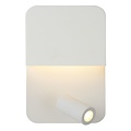 Multifunctional white wall lamp 10W with USB charging point