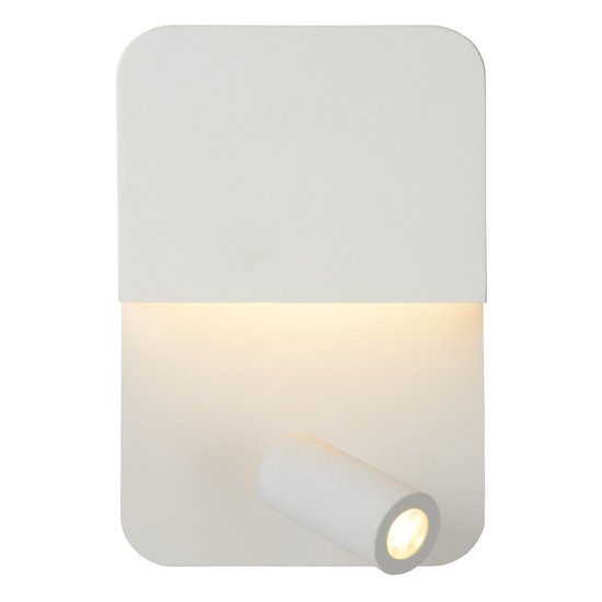 Multifunctional white wall lamp 10W with USB charging point