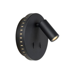 Uitzonderlijke draaibare zwart wandlamp 14 cm 11W 3000K