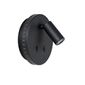Exceptional rotatable black wall lamp 14 cm 11W 3000K