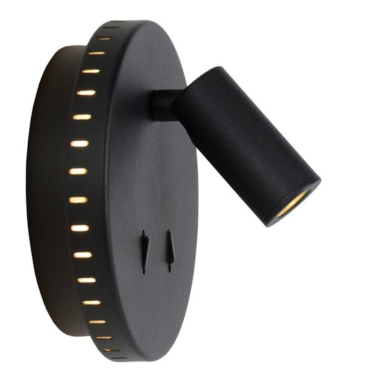 Außergewöhnliche drehbare schwarze Wandleuchte 14 cm 11W 3000K