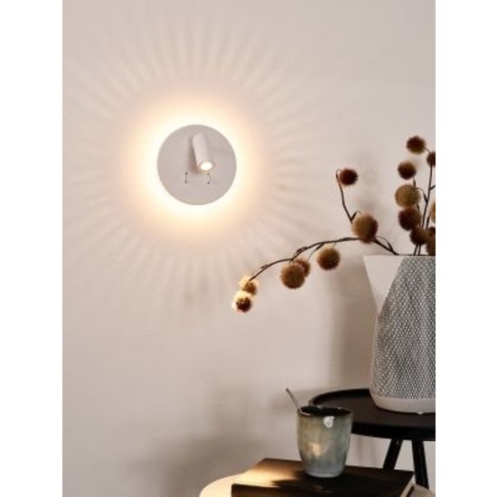 Exceptional rotatable white wall lamp 14 cm 11W 3000K