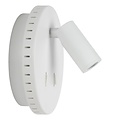 Excepcional aplique blanco giratorio 14 cm 11W 3000K