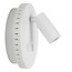 Excepcional aplique blanco giratorio 14 cm 11W 3000K