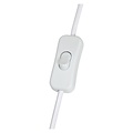 Aplique simple blanco con madera E27
