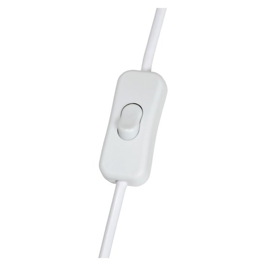 Aplique simple blanco con madera E27