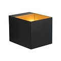 Applique murale cool cube noire G9