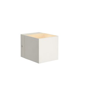 Applique murale cool cube blanche G9