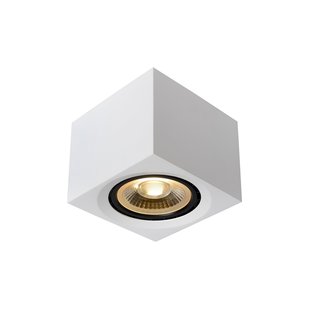 Spot plafond blanc puissant carré 12W Dim to warm AR111