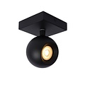 Charming black ceiling spotlight GU10 with LED in sphere