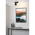 Charming black ceiling spotlight GU10 with LED in sphere
