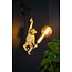 Beastly retro style black wall lamp E27