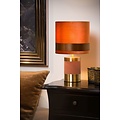 Boudoir brown table lamp 18 cm burlesque E14