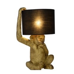 Chimpansee zwarte tafellamp 30 cm E14