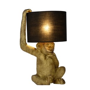 Lampe à poser noire chimpanzé 30 cm E14