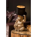 Gorilla black table lamp with hat 22.5 cm E14