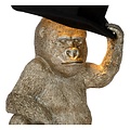 Gorilla black table lamp with hat 22.5 cm E14