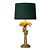 Tischlampe Jungle matt Gold/Messing mit Schirm 30,5 cm E27