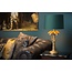 Jungle matt gold/brass table lamp with shade 30.5 cm E27