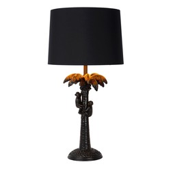 Lampe à poser Jungle noire avec abat-jour 30,5 cm E27