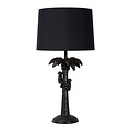 Jungle black table lamp with shade 30.5 cm E27