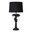 Jungle black table lamp with shade 30.5 cm E27