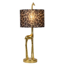 Girafe or mat/laiton avec lampe de table design safari E27