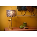 Giraffe matt gold/brass with safari design table lamp E27