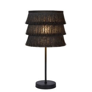 Lampe à poser rétro atmosphérique grise 18 cm E14