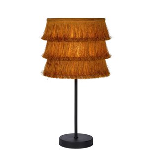 Stimmungsvolle Retro Ocker Tischlampe 18 cm E14