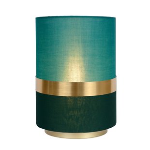 Lámpara de mesa retro pequeña redonda verde 30 cm E27