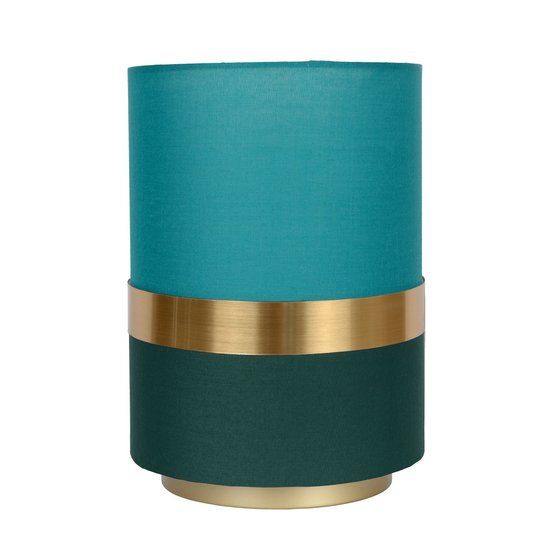 Lámpara de mesa retro pequeña redonda verde 30 cm E27