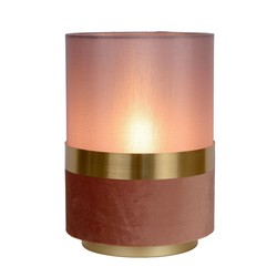 Retro round small pink table lamp 30 cm E27