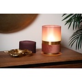 Retro round small pink table lamp 30 cm E27