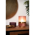 Retro round small pink table lamp 30 cm E27