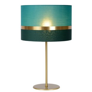 Grande lampe de table rétro ronde verte 30 cm E27