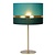 Retro runde große grüne Tischlampe 30 cm E27