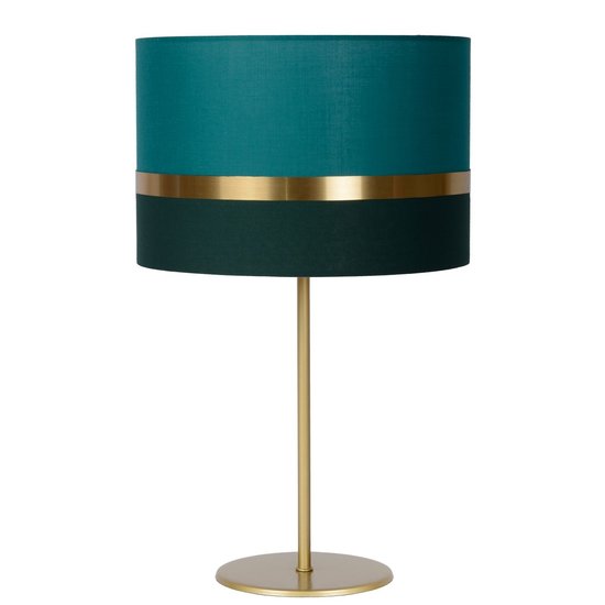 Retro round large green table lamp 30 cm E27