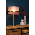Retro round large pink table lamp 30 cm E27