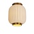 White/brass ribbed ceiling lamp 19.5 cm E27 white