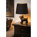 Bulldog schwarze Tischlampe E14