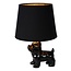 Bulldog schwarze Tischlampe E14