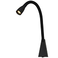 Simple black bedside lamp LED 1x3W 3000K