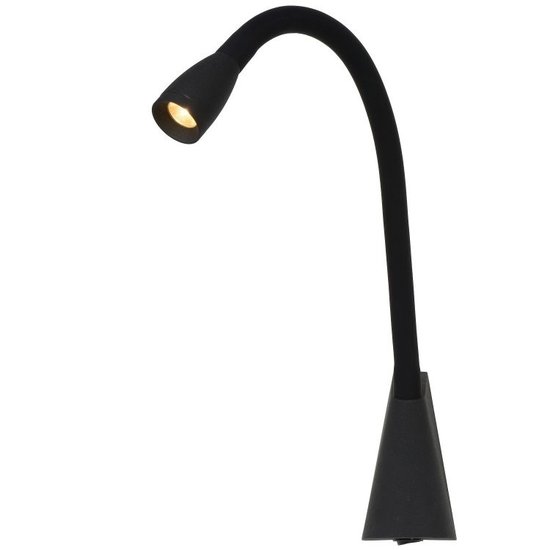 Simple black bedside lamp LED 1x3W 3000K