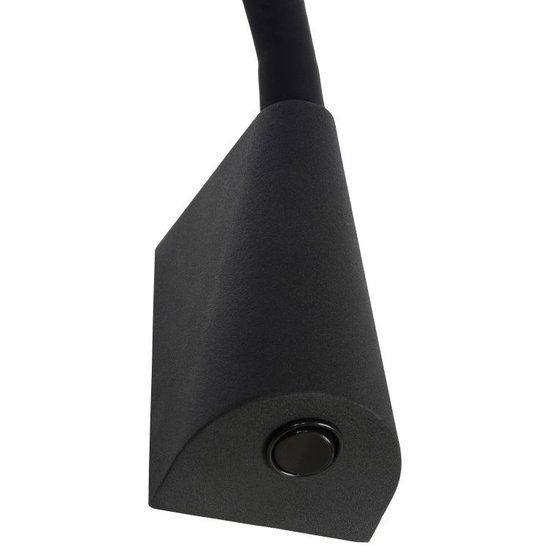 Simple black bedside lamp LED 1x3W 3000K
